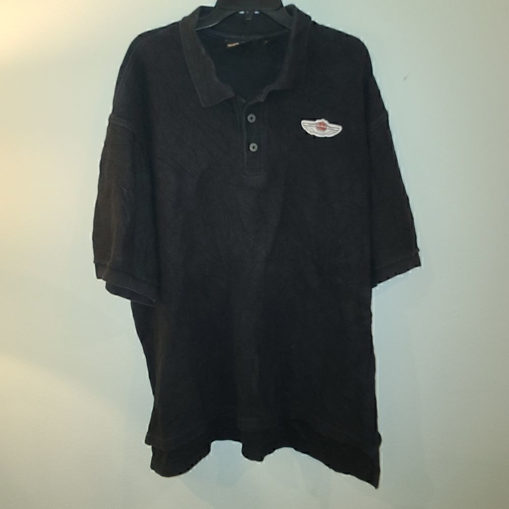 Harley-Davidson Waffle Knit Polo Shirt - 100th Anniversary - XXL - SS120 - nice!